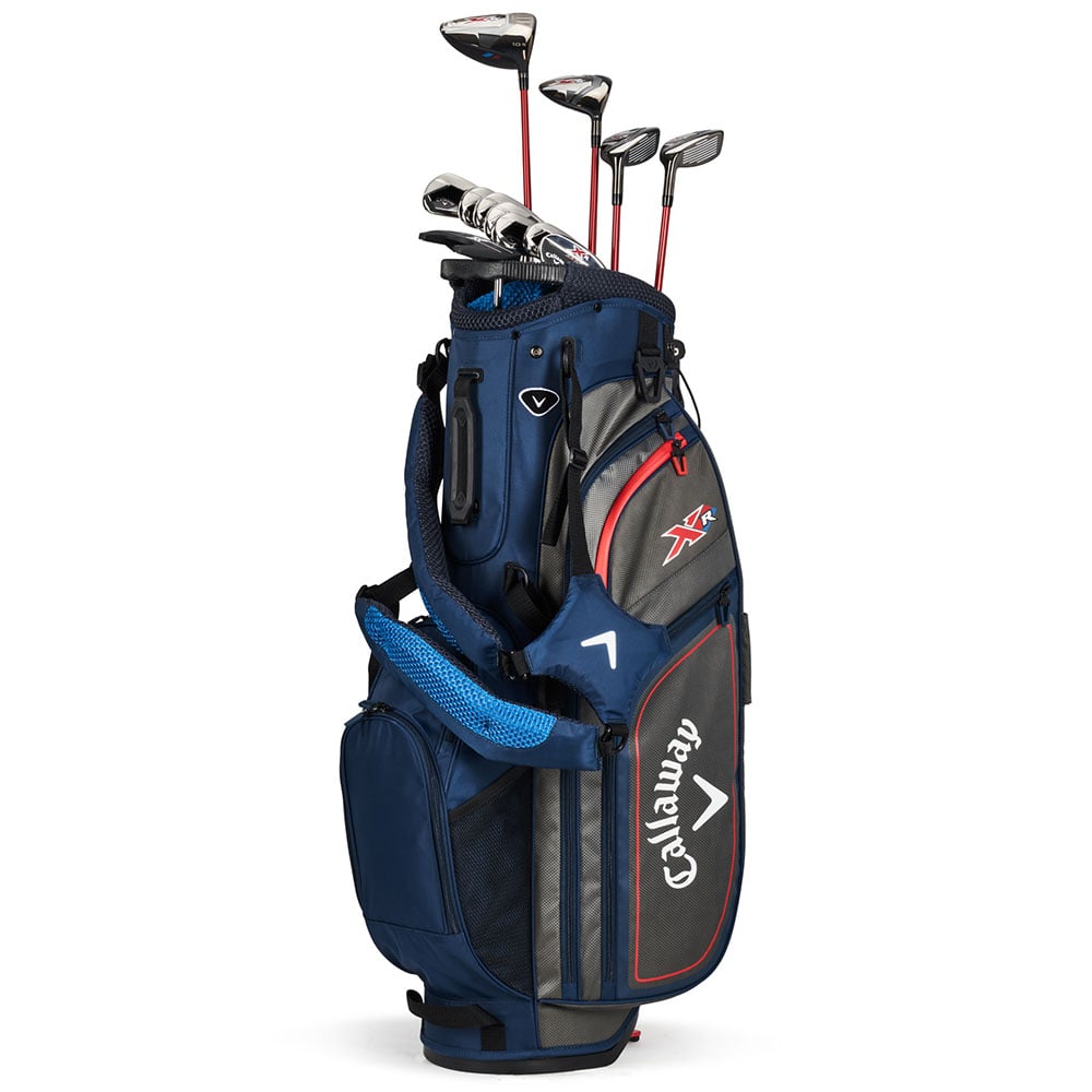 Callaway XR 13-Piece Stand Bag Package Set - Navy/Silver - Graphite