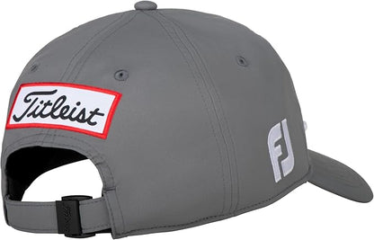 Titleist Golf Tour Performance Hat 2025 Charcoal White Adjustable Closure