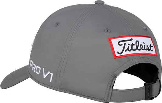 Titleist Golf Tour Performance Hat 2025 Charcoal White Adjustable Closure